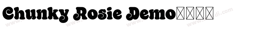 Chunky Rosie Demo字体转换